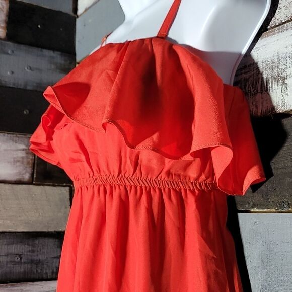 Red Spaghetti Strap High-low Salsa Dress Size XS - Picture 4 of 9